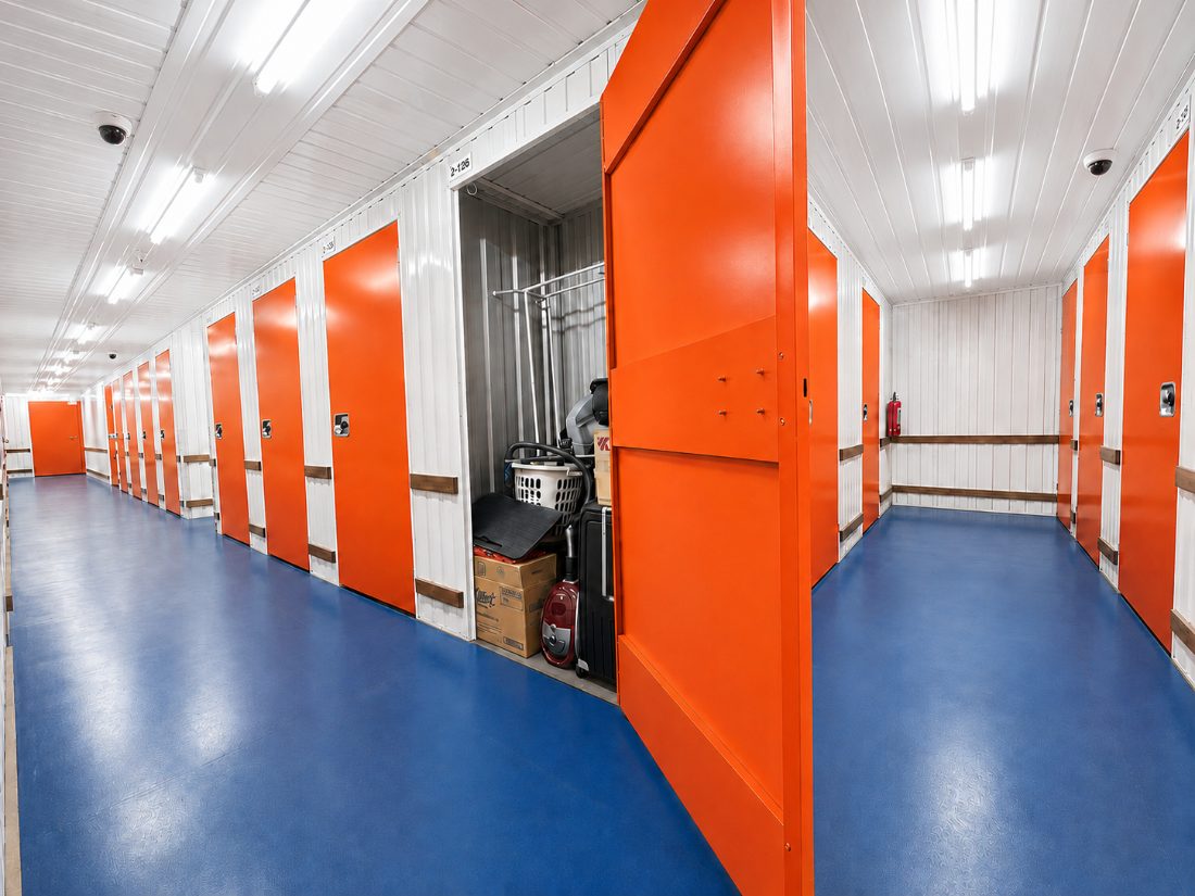 Inside a storage room